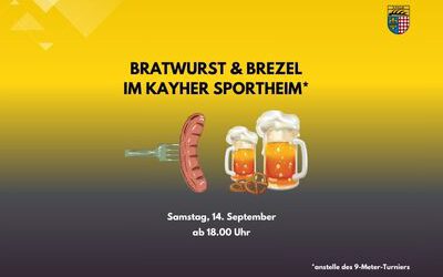 Bratwurst & Brezel statt 9-Meter-Turnier